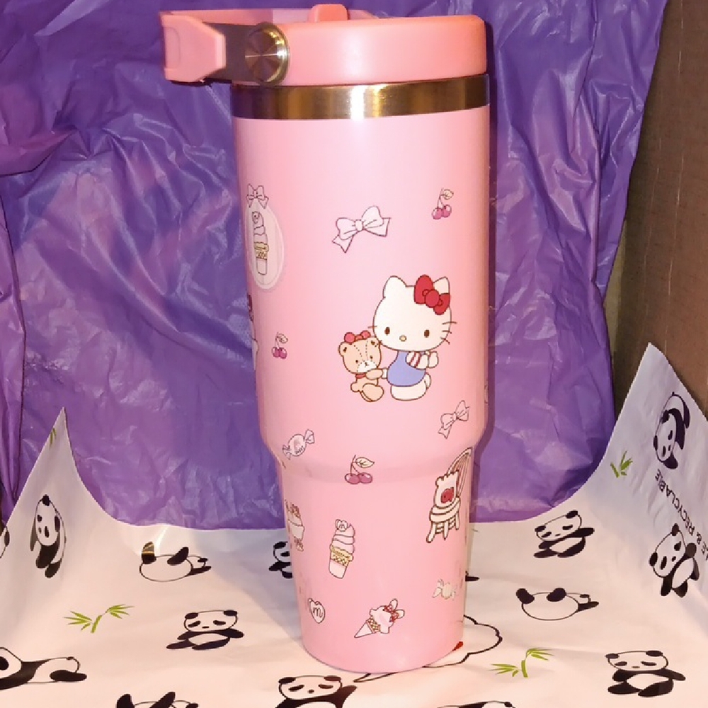 Hello Kitty Pink Stainless Steel Tumbler
